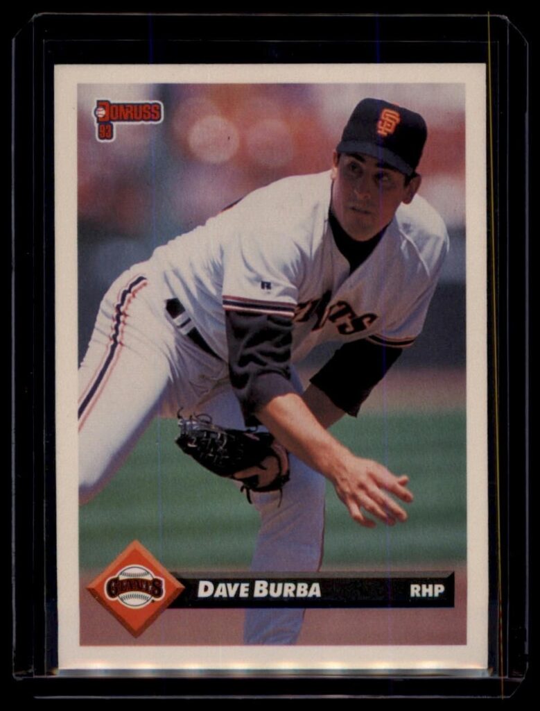 1993 Donruss Dave Burba #128 San Francisco Giants RHP