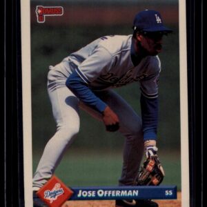 1993 Donruss Jose Offerman #376 Los Angeles Dodgers SS