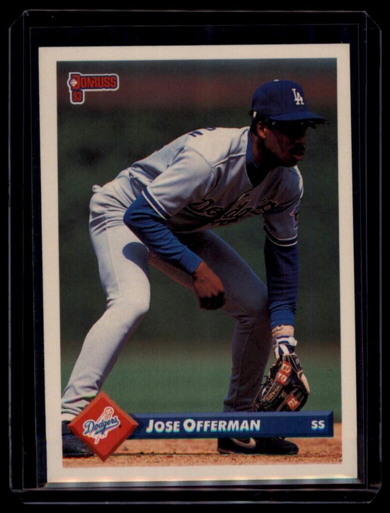 1993 Donruss Jose Offerman #376 Los Angeles Dodgers SS