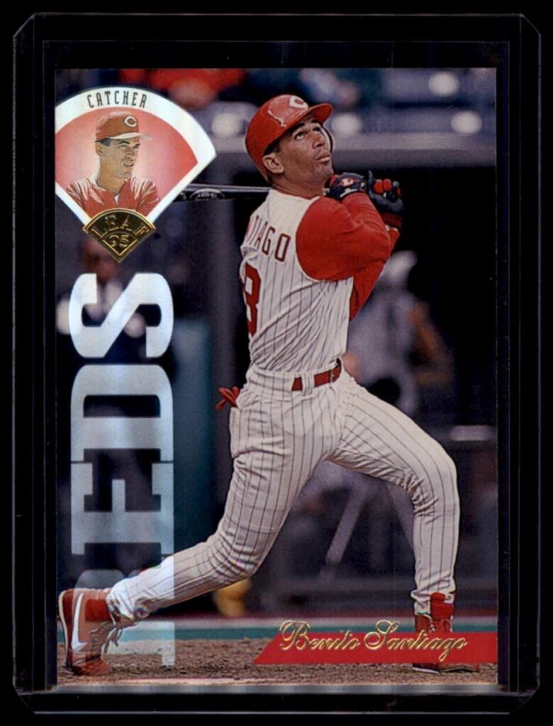 1995 Leaf Benito Santiago Cincinnati Reds #257