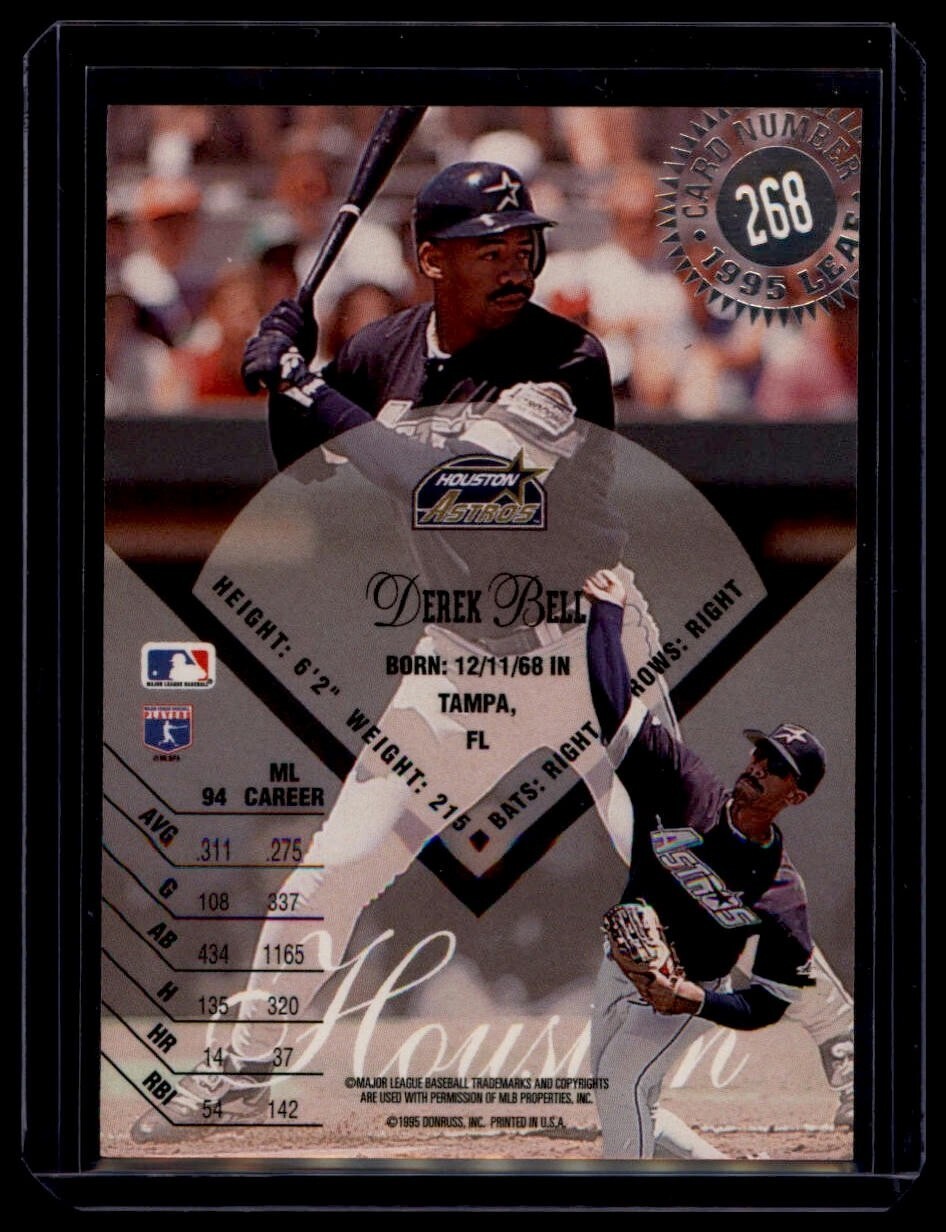 1995 Leaf Derek Bell Baseball Cards #268 Houston Astros
