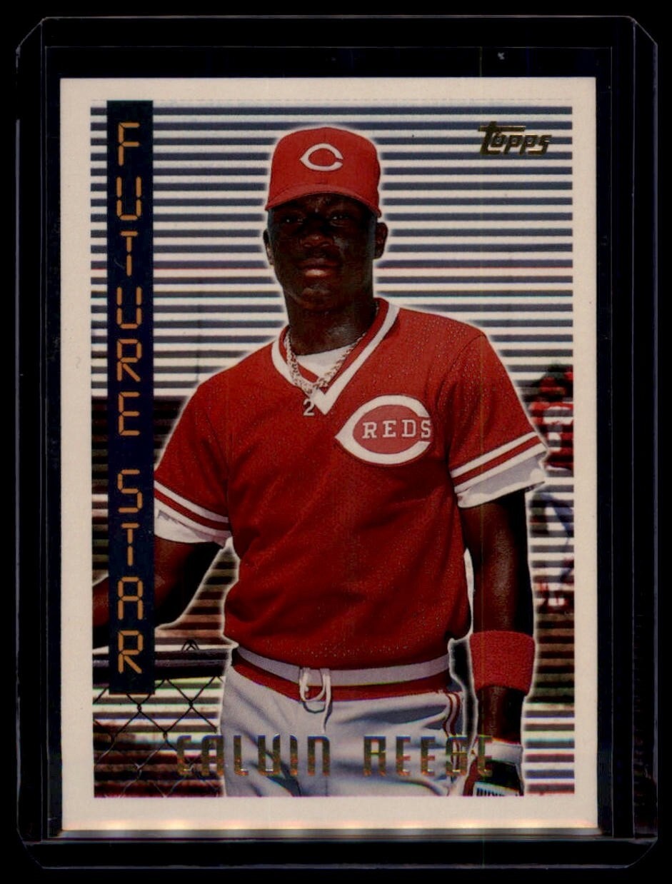 1995 Topps Future Star #171 Calvin Reese - RC Rookie - Cincinnati Reds