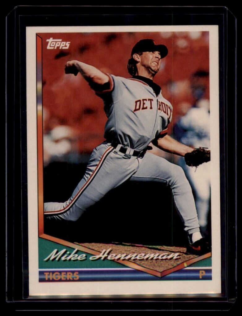 1994 Topps Mike Henneman #438 Detroit Tigers Pitcher