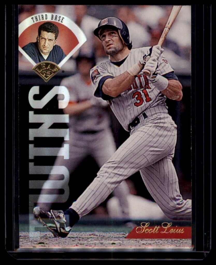 1995 Leaf #49 Scott Leius Minnesota Twins Third Base