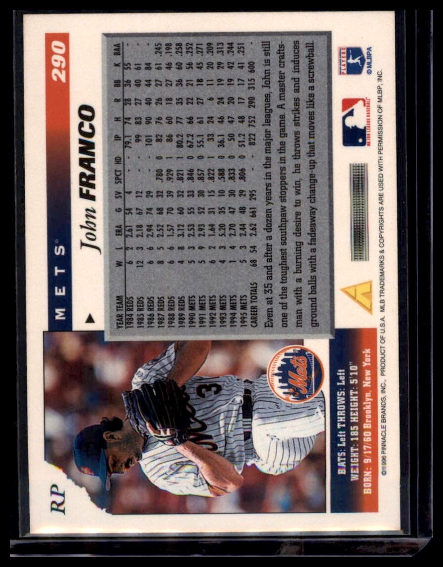 1992 Upper Deck - John Franco #514 New York Mets - Image 2