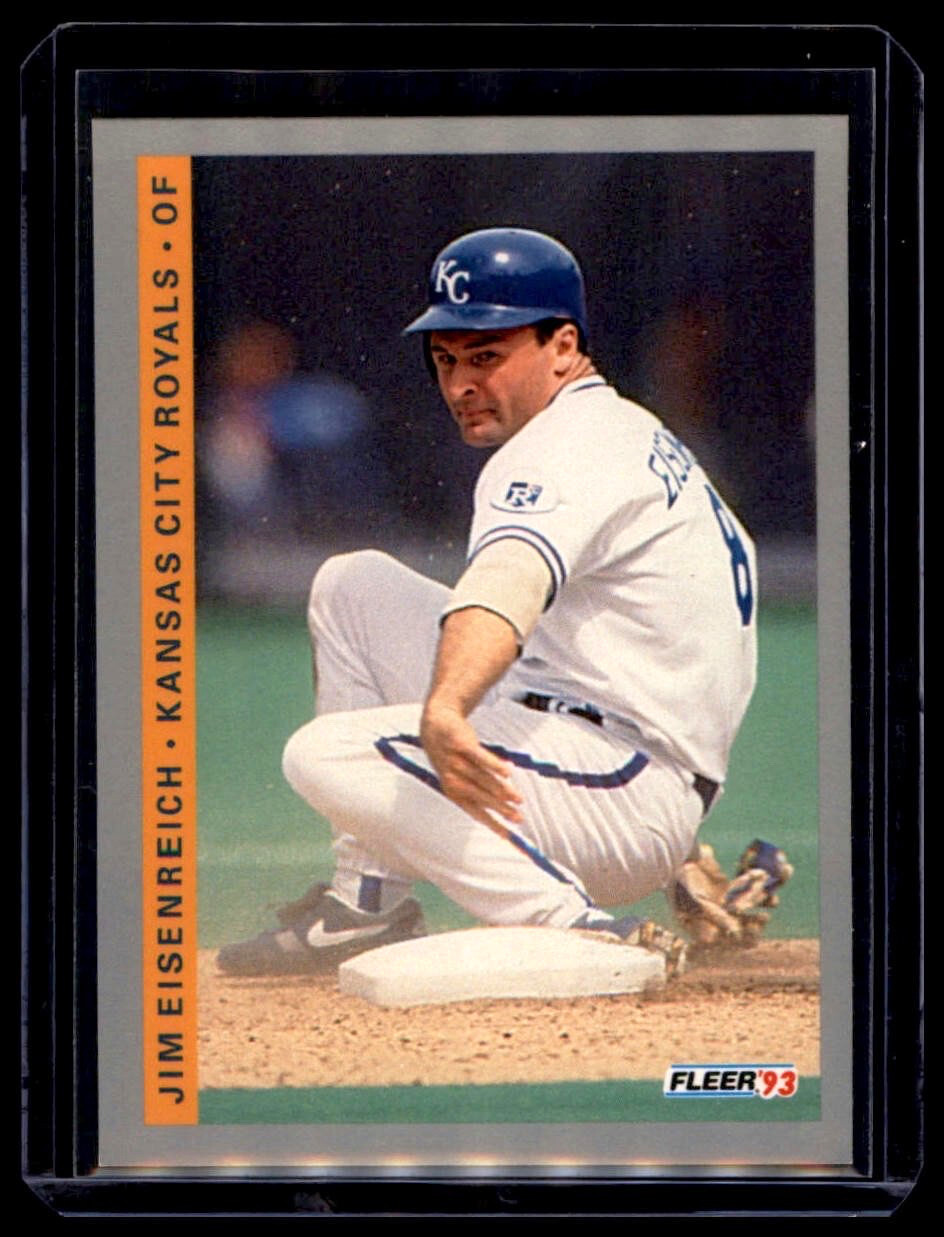 Jim Eisenreich #617 1993 Fleer Kansas City Royals Baseball Card MLB NM