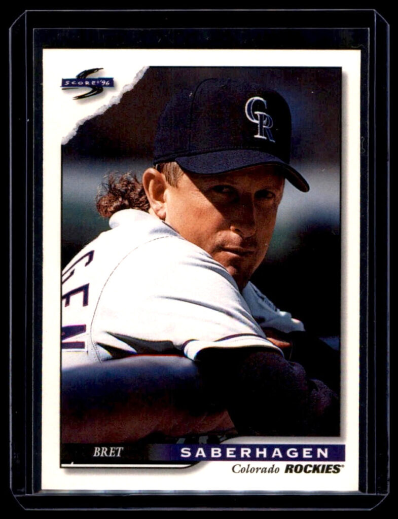 1996 Score - Bret Saberhagen #292 Colorado Rockies