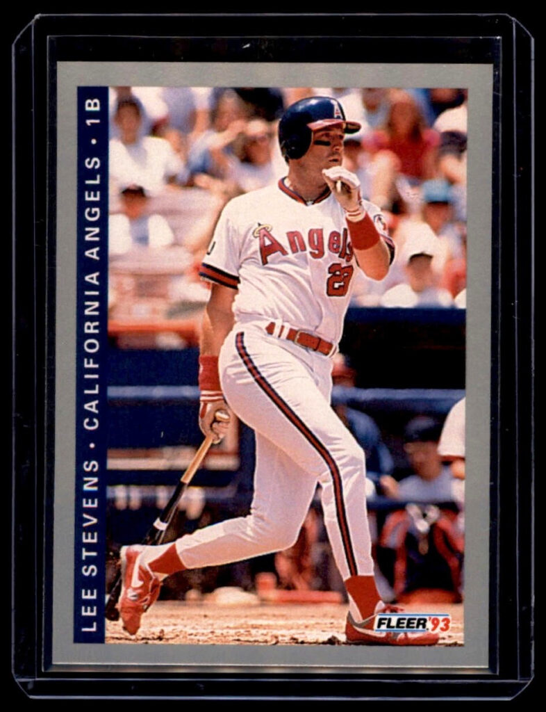 1993 Fleer - Lee Stevens #576 California Angels