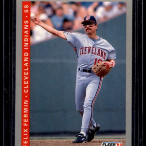 1992 Fleer - Felix Fermin #109 Cleveland Indians