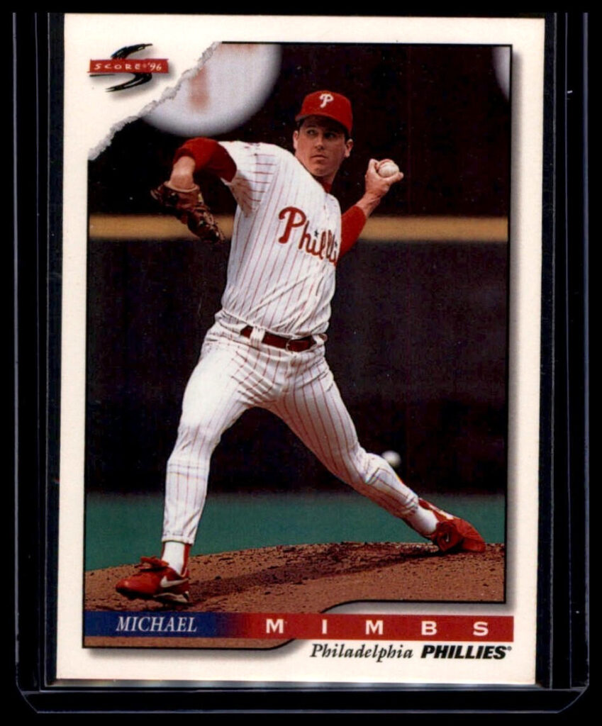 1996 Score Mike Mimbs Philadelphia Phillies #418