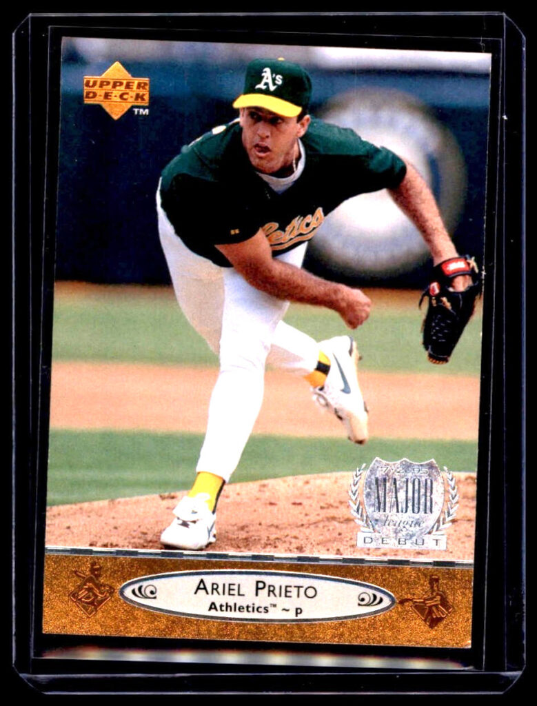 1996 Upper Deck - Major League Debut Ariel Prieto #164  Oakland Athletics