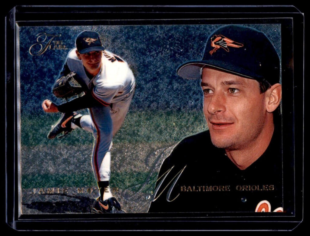 1995 Flair #5 Jamie Moyer Baltimore Orioles