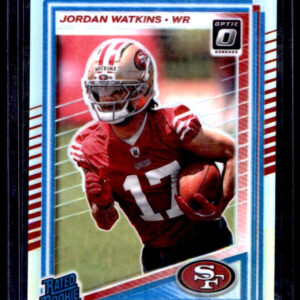 Jordan Watkins 2025 Donruss Optic Holo Prizm Rated Rookie RC 49ers #289
