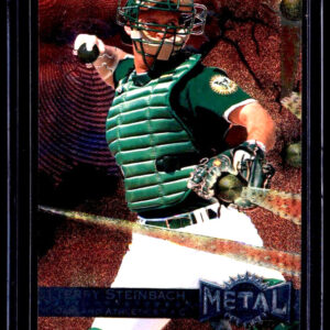 1996 Fleer Metal Universe - Terry Steinbach #103 Oakland Athletics