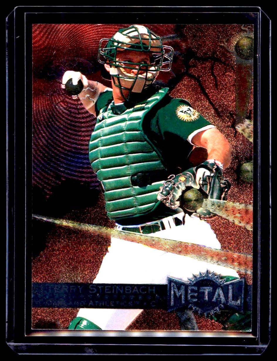 1996 Fleer Metal Universe - Terry Steinbach #103 Oakland Athletics