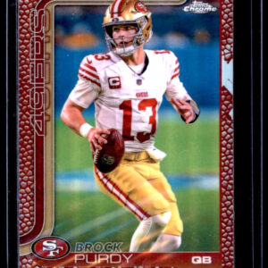 2025 Topps Chrome - Brock Purdy #262 Leather Refractor  San Francisco 49ers
