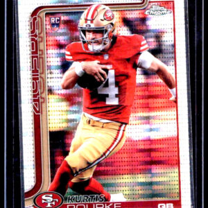 2025 Topps Chrome - Rookies Kurtis Rourke #307 Pulsar Refractor (RC) 49ers