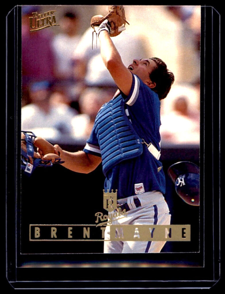 1995 Fleer Ultra - Brent Mayne #59 Kansas City Royals