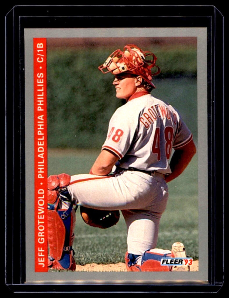 1993 Fleer - Jeff Grotewold #490 Philadelphia Phillies