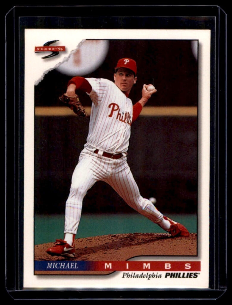 1996 Score Mike Mimbs Philadelphia Phillies #418