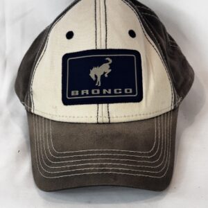Ford Bronco Retro Patch Officially Licensed Grey/White Snapback Hat