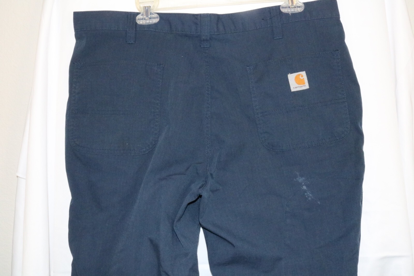 CARHARTT 74533-20 Lightweight Bicomponent Blue Relaxed Work Pants Men Size 38X34 - Image 5