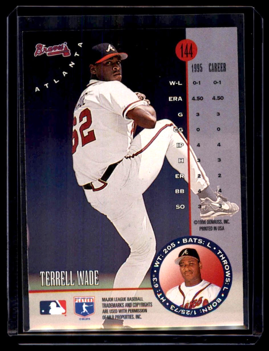 1996 Leaf - Terrell Wade #144 Atlanta Braves - Image 2
