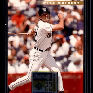 1996 Donruss - Mike Matheny #541 Milwaukee Brewers