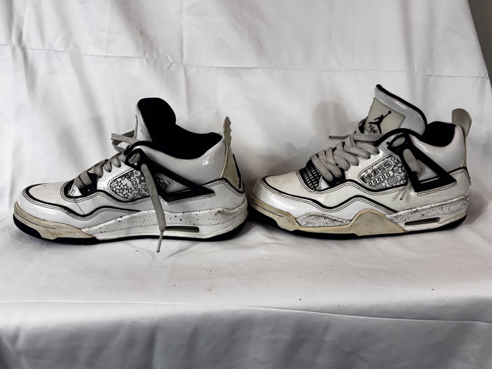 Nike Air Jordan 4 Retro SE DIY GS Youth US 5.5Y UK 5 DC4101 Shoes Sneakers - Image 2