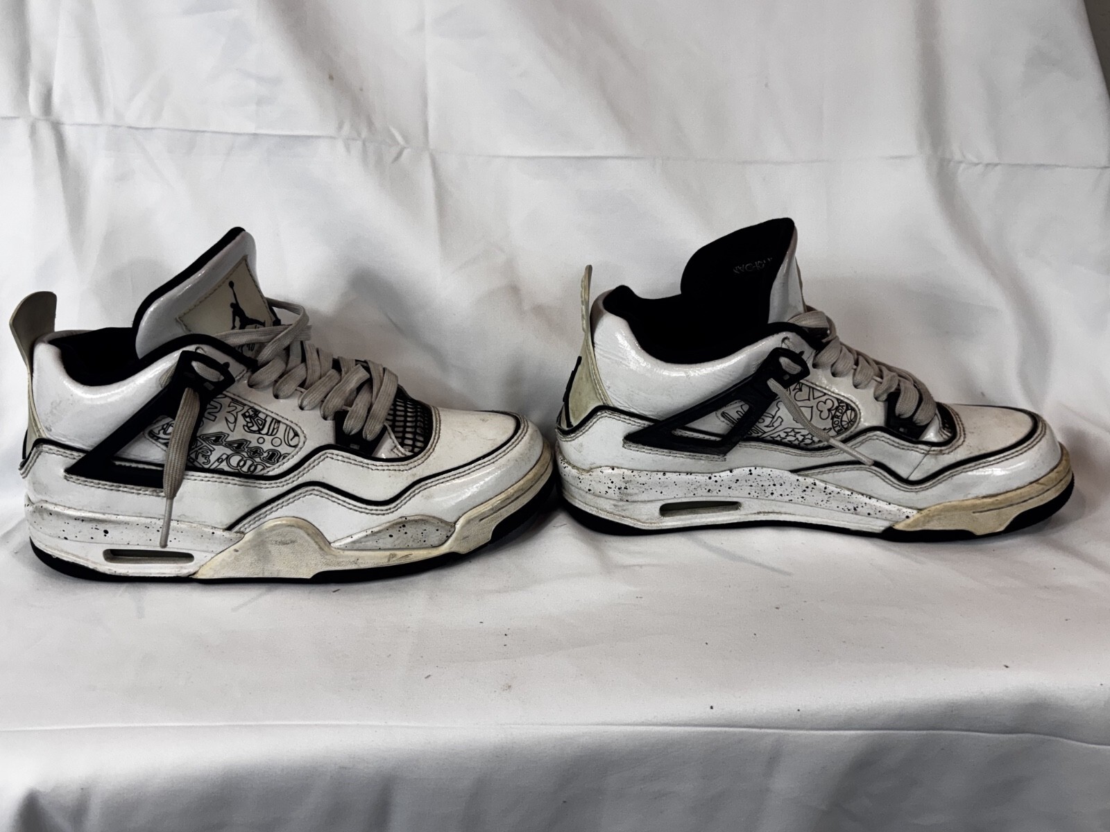 Nike Air Jordan 4 Retro SE DIY GS Youth US 5.5Y UK 5 DC4101 Shoes Sneakers - Image 3