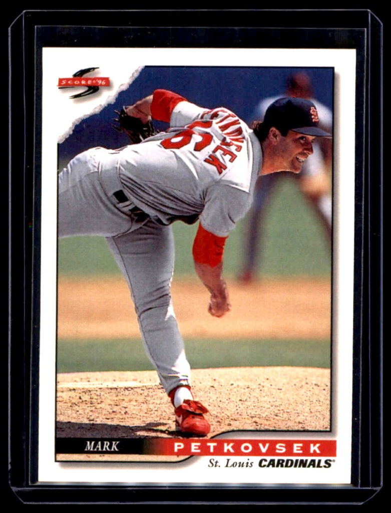 1996 Score - Mark Petkovsek #448 St. Louis Cardinals